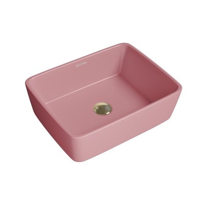 Раковина Grossman Color, GR-3016PIM, 48 см, фаянс, розовая матовая