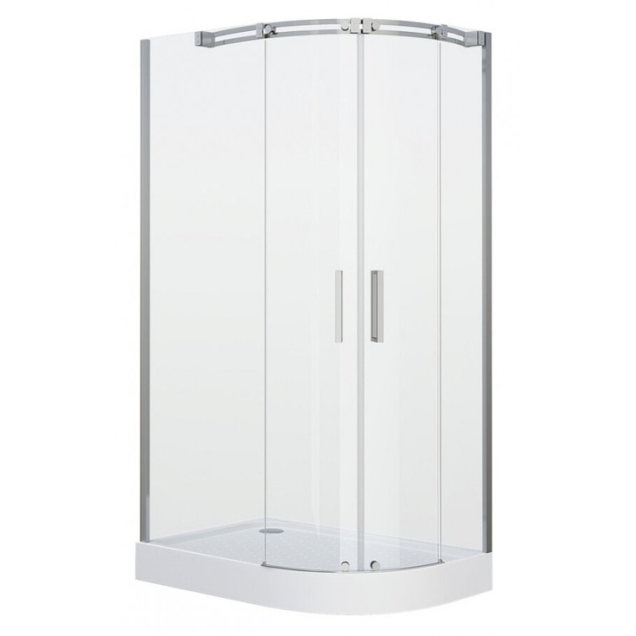 Душевой уголок Grossman Galaxy 110 х 80 см асимметричный, дверь раздвижная, стекло прозрачное, хром, левый/правый