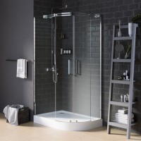 Душевой уголок Grossman Galaxy 110 х 80 см асимметричный, дверь раздвижная, стекло прозрачное, хром, левый/правый
