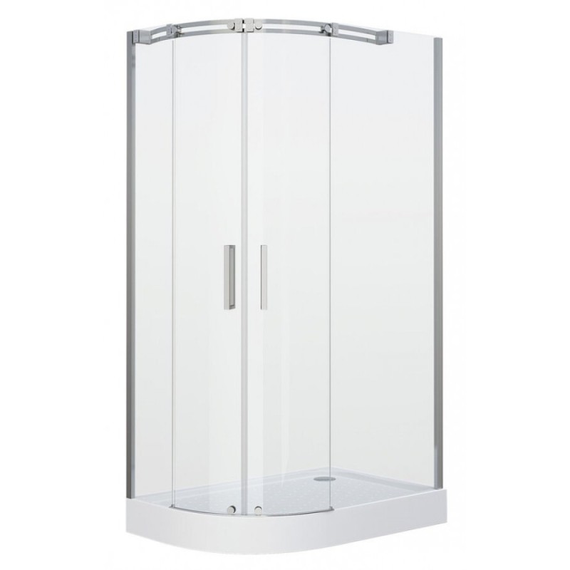 Душевой уголок Grossman Galaxy 110 х 80 см асимметричный, дверь раздвижная, стекло прозрачное, хром, левый/правый