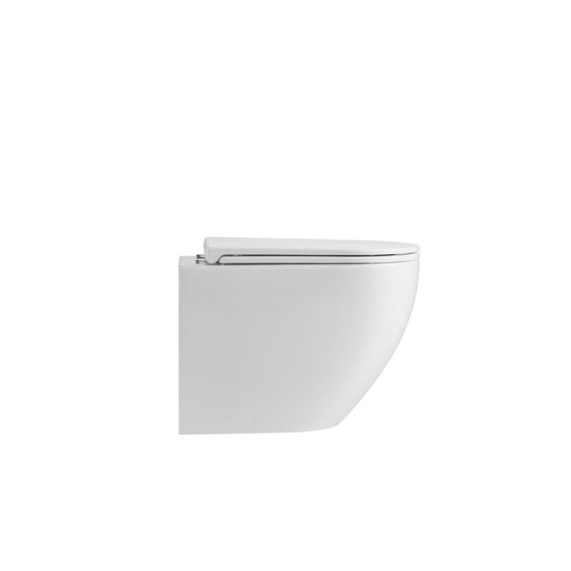 Подвесной унитаз Grossman GR-4411SQ безободковый, смыв торнадо бесшумный, с тонкой крышкой