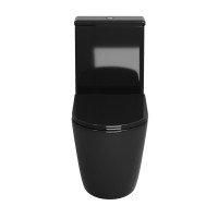 Унитаз-компакт Grossman Color GR-4480BS, безободковый, с крышкой-сиденьем микролифт, черный