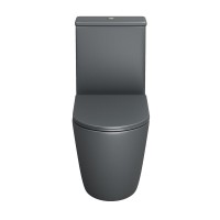 Унитаз-компакт Grossman Color GR-4480GMS, безободковый, с крышкой-сиденьем микролифт, серый матовый