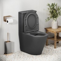 Унитаз-компакт Grossman Color GR-4480GMS, безободковый, с крышкой-сиденьем микролифт, серый матовый