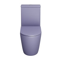Унитаз-компакт Grossman Color GR-4480LIMS, безободковый, с крышкой-сиденьем микролифт, фиолетовый матовый
