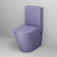 Унитаз-компакт Grossman Color GR-4480LIMS, безободковый, с крышкой-сиденьем микролифт, фиолетовый матовый