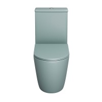 Унитаз-компакт Grossman Color GR-4480MNMS, безободковый, с крышкой-сиденьем микролифт, мятный матовый