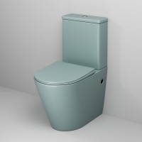 Унитаз-компакт Grossman Color GR-4480MNMS, безободковый, с крышкой-сиденьем микролифт, мятный матовый