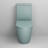 Унитаз-компакт Grossman Color GR-4480MNMS, безободковый, с крышкой-сиденьем микролифт, мятный матовый