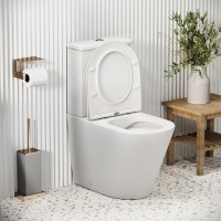 Унитаз-компакт Grossman Color GR-4480MS, безободковый, с крышкой-сиденьем микролифт, белый матовый