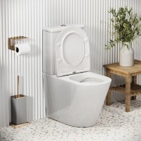 Унитаз-компакт Grossman Color GR-4480S, безободковый, с крышкой-сиденьем микролифт, белый