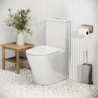 Унитаз-компакт Grossman Color GR-4480S, безободковый, с крышкой-сиденьем микролифт, белый