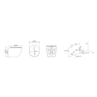 Подвесной унитаз Grossman Thin Rim GR-5601S, крышка-сиденье микролифт, белый
