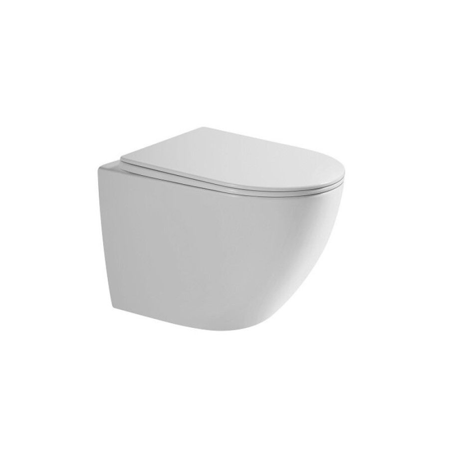 Подвесной унитаз Grossman Thin Rim GR-5601S, крышка-сиденье микролифт, белый
