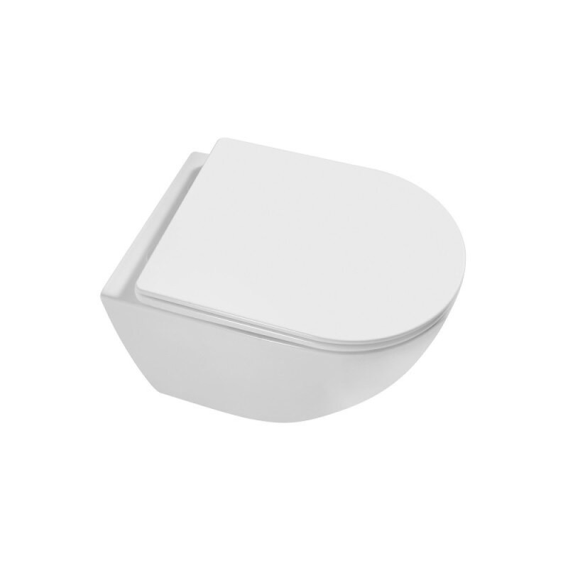 Подвесной унитаз Grossman Thin Rim GR-5601S, крышка-сиденье микролифт, белый
