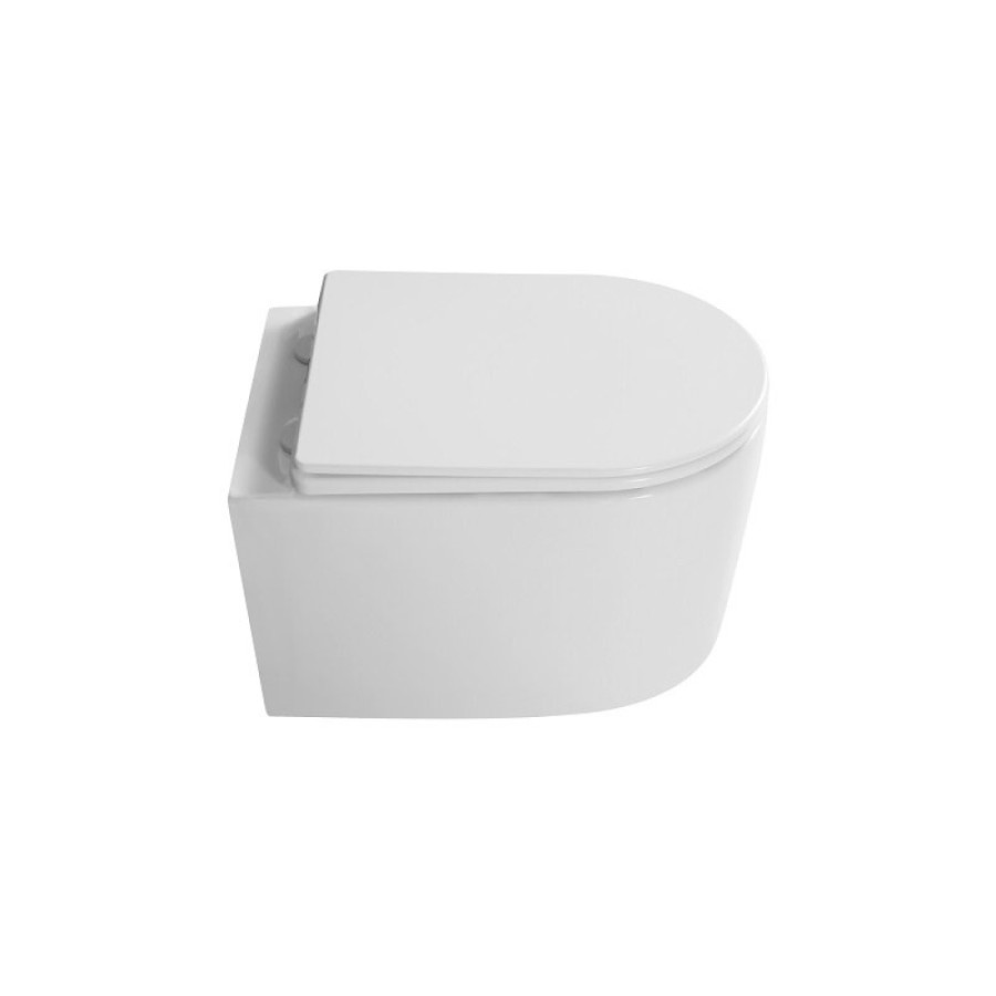 Подвесной унитаз Grossman Thin Rim GR-5602S, крышка-сиденье микролифт, белый