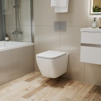 Подвесной унитаз Grossman Thin Rim GR-5603S, крышка-сиденье микролифт, белый