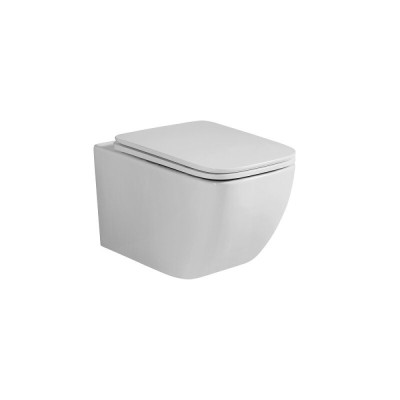 Подвесной унитаз Grossman Thin Rim GR-5603S, крышка-сиденье микролифт, белый