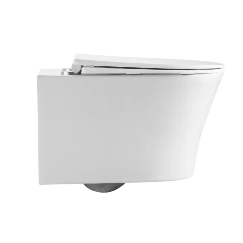 Подвесной унитаз Grossman Thin Rim GR-5604SQ, смыв торнадо, крышка-сиденье микролифт, белый