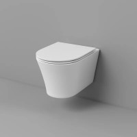 Подвесной унитаз Grossman Thin Rim GR-5604SQ, смыв торнадо, крышка-сиденье микролифт, белый
