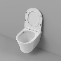 Подвесной унитаз Grossman Thin Rim GR-5604SQ, смыв торнадо, крышка-сиденье микролифт, белый