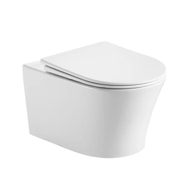 Подвесной унитаз Grossman Thin Rim GR-5604SQ, смыв торнадо, крышка-сиденье микролифт, белый