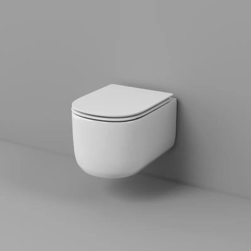 Подвесной унитаз Grossman Thin Rim GR-5605SQ, смыв торнадо, крышка-сиденье микролифт, белый