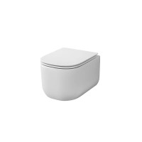 Подвесной унитаз Grossman Thin Rim GR-5605SQ, смыв торнадо, крышка-сиденье микролифт, белый