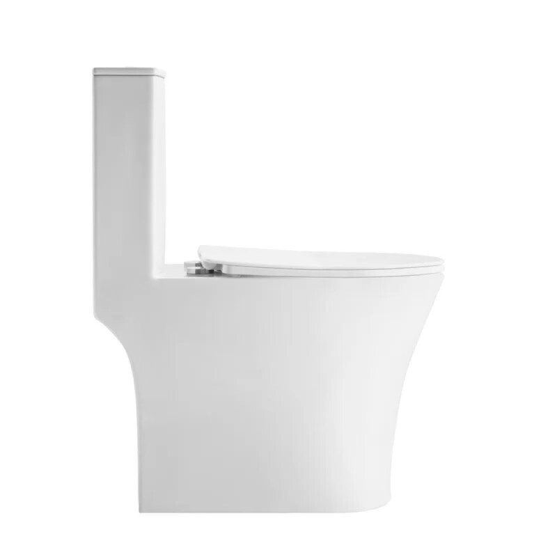 Унитаз-моноблок Grossman Thin Rim GR-5607SQ, смыв торнадо, крышка-сиденье микролифт, белый