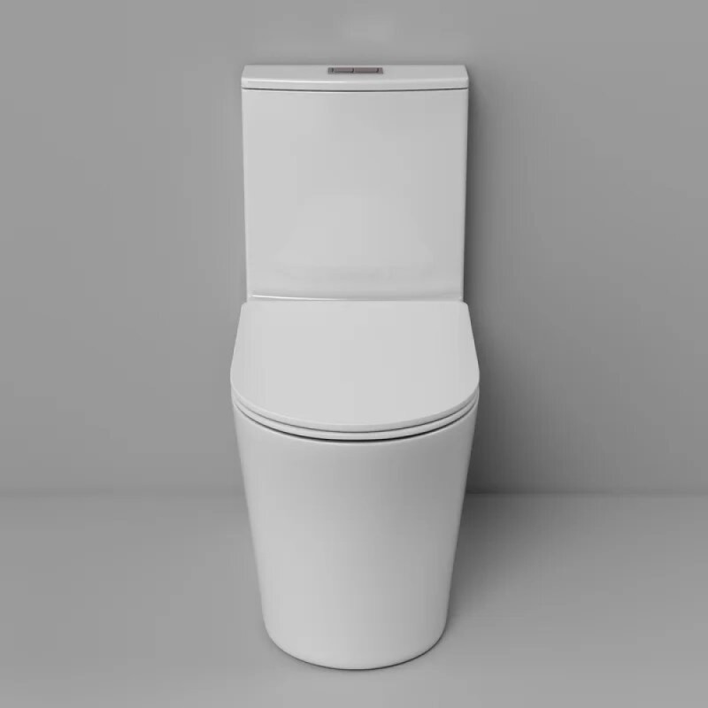 Унитаз-моноблок Grossman Thin Rim GR-5607SQ, смыв торнадо, крышка-сиденье микролифт, белый