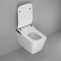 Электронный подвесной унитаз Grossman Smart GR-5701, с функцией биде, с импульсной системой смыва, крышка-сиденье микролифт, белый