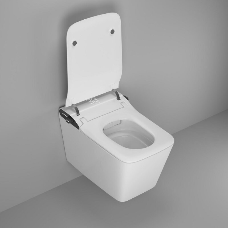 Электронный подвесной унитаз Grossman Smart GR-5701, с функцией биде, с импульсной системой смыва, крышка-сиденье микролифт, белый