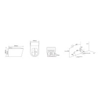 Электронный подвесной унитаз Grossman Smart GR-5702, с функцией биде, с импульсной системой смыва, крышка-сиденье микролифт, белый