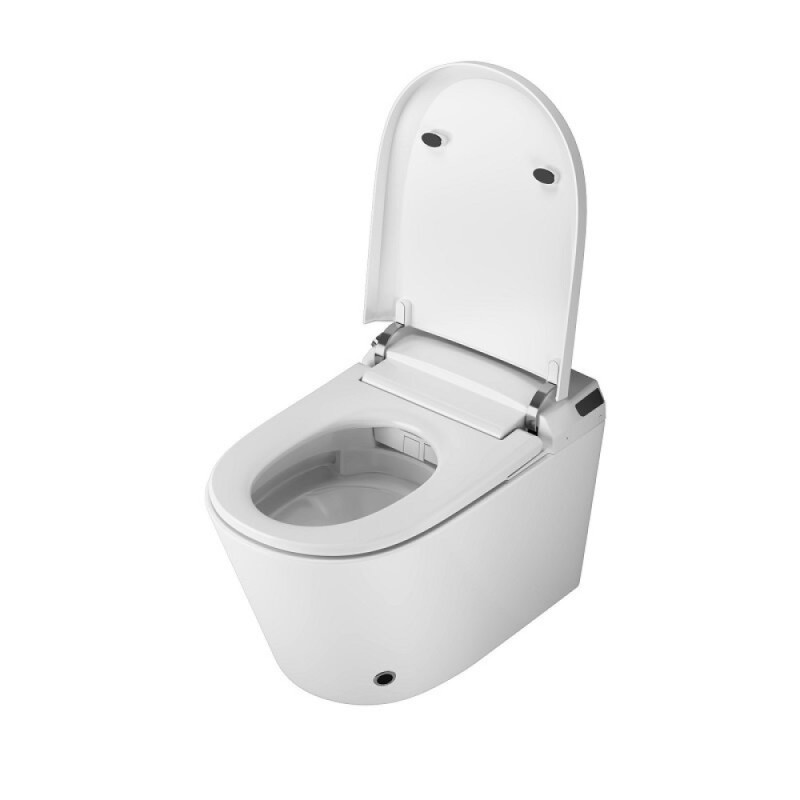 Электронный подвесной унитаз Grossman Smart GR-5702, с функцией биде, с импульсной системой смыва, крышка-сиденье микролифт, белый