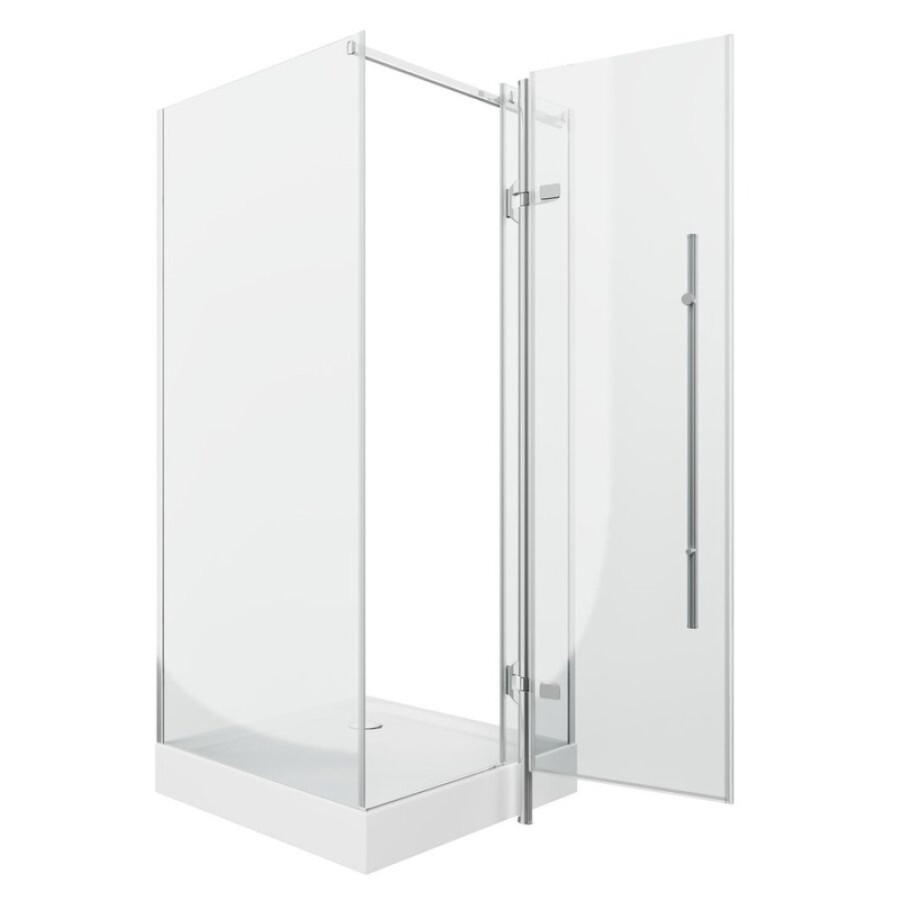 Душевой уголок Grossman Style GR-6090 90 х 90 см квадратный, дверь распашная, стекло прозрачное, хром