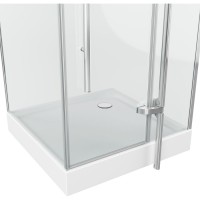 Душевой уголок Grossman Style GR-6090 90 х 90 см квадратный, дверь распашная, стекло прозрачное, хром