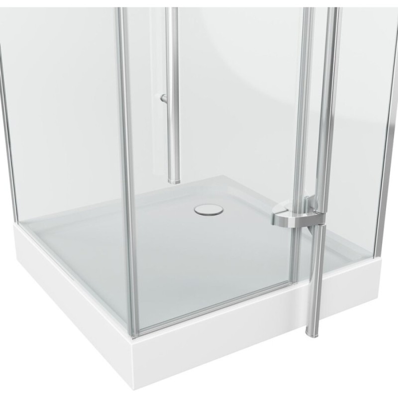 Душевой уголок Grossman Style GR-6090 90 х 90 см квадратный, дверь распашная, стекло прозрачное, хром