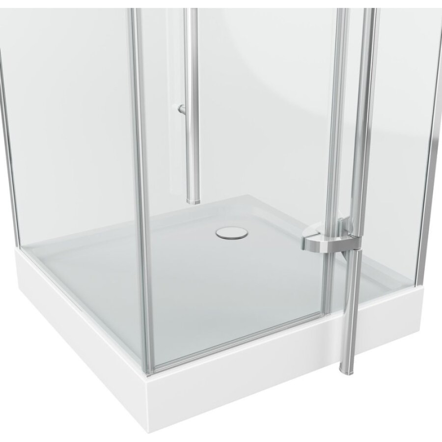 Душевой уголок Grossman Style GR-6090 90 х 90 см квадратный, дверь распашная, стекло прозрачное, хром