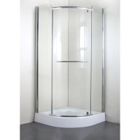 Душевой уголок Grossman Classic 90 х 90 см четверть круга, дверь распашная, стекло прозрачное, хром, GR-7090, с полотенцедержателем