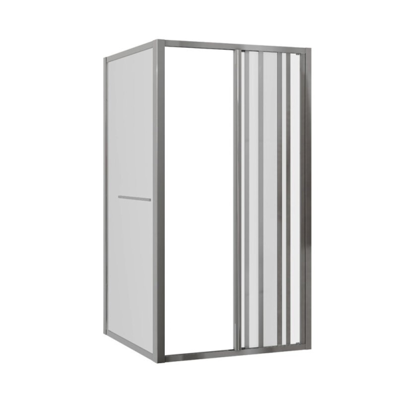 Душевой уголок Grossman Alba1, 90 х 90 х 190 см, стекло прозрачное, профиль хром, GR-9090Al1