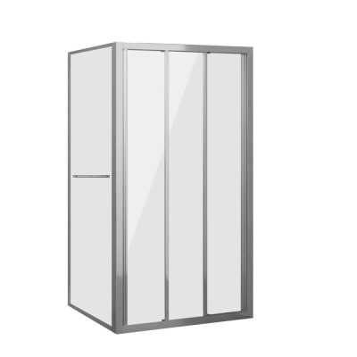 Душевой уголок Grossman Alba1, 90 х 90 х 190 см, стекло прозрачное, профиль хром, GR-9090Al1