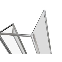 Душевой уголок Grossman Alba2, 90 х 90 х 190 см, складная дверь, стекло прозрачное, профиль хром, GR-9090Al2
