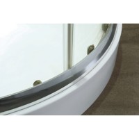 Душевой уголок Grossman Classic 120 х 80 см асимметричный, с поддоном, дверь раздвижная, стекло прозрачное, хром, левый/правый