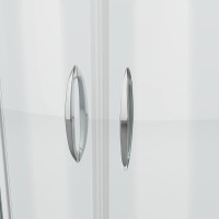Душевой уголок Grossman Classic 120 х 80 см асимметричный, с поддоном, дверь раздвижная, стекло прозрачное, хром, левый/правый