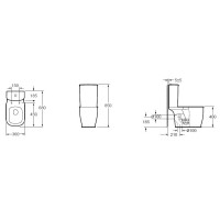 Напольный унитаз Grossman Comfort GR-N3013 крышка микролифт
