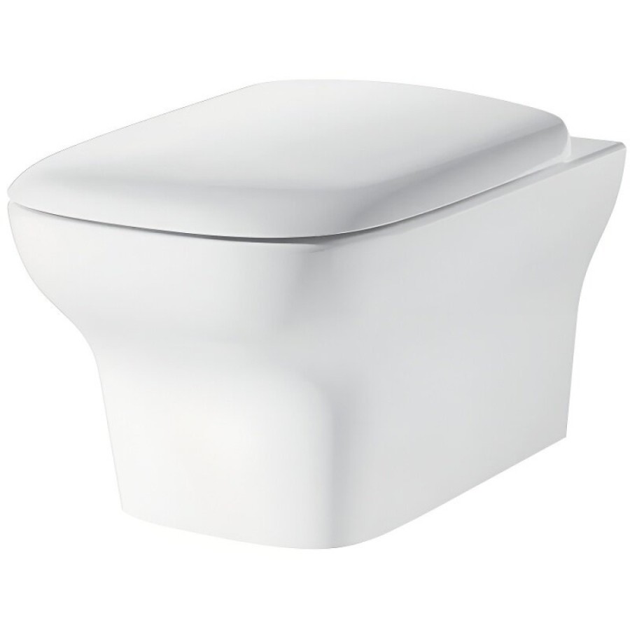 Подвесной унитаз Grossman Classic GR-P3012, безободковый, с крышкой-сиденьем Soft-Close