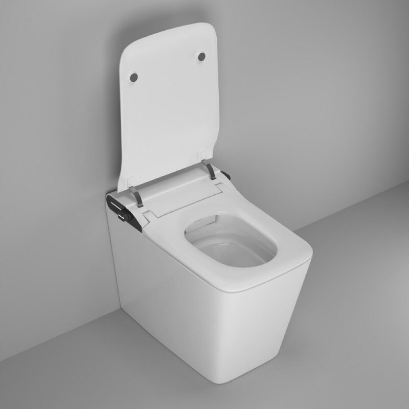 Электронный приставной унитаз Grossman Smart GR-PR-5701, с функцией биде, с импульсной системой смыва, крышка-сиденье микролифт, белый