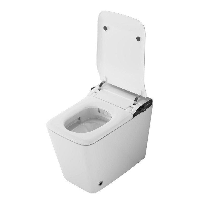 Электронный приставной унитаз Grossman Smart GR-PR-5701, с функцией биде, с импульсной системой смыва, крышка-сиденье микролифт, белый