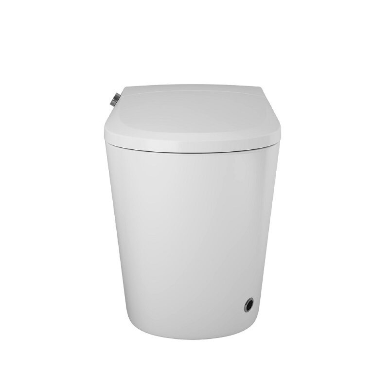 Электронный приставной унитаз Grossman Smart GR-PR-5702, с функцией биде, с импульсной системой смыва, крышка-сиденье микролифт, белый