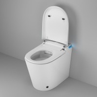 Электронный приставной унитаз Grossman Smart GR-PR-5702, с функцией биде, с импульсной системой смыва, крышка-сиденье микролифт, белый